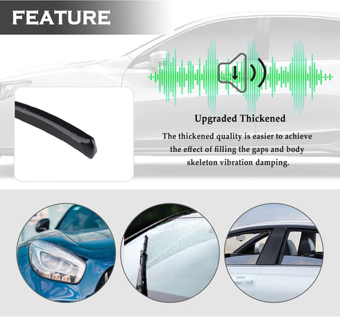 13FT Car Headlight Sealant Butyl Tape,Butyl Rubber Sealant Blocks Dust Water Noise,Universal Butyl Sealant Tape Car Accessories for Car Headlights...