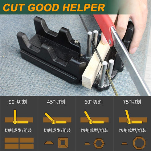 Magoog 2-In-1 Mitre Measuring Cutting Tool,Miter Saw Protractor and 90-180°Angle Finder,Time-saving Tool for DIYers,Carpenters and Home Improvemen...