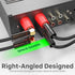 FosPower Right Angle Banana Plugs (6 Pairs / 12 pcs), Closed Screw 24K Gold Plated Banana Speaker Plug Connectors for Speaker Wire, Wall Plate, Ho...