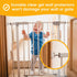 Baby Gate Wall Protectors - Clear, Self-Adhesive Bumpers for Safety Gates - Removable, Reusable & Washable Padding | Essential Accessories for Chi...
