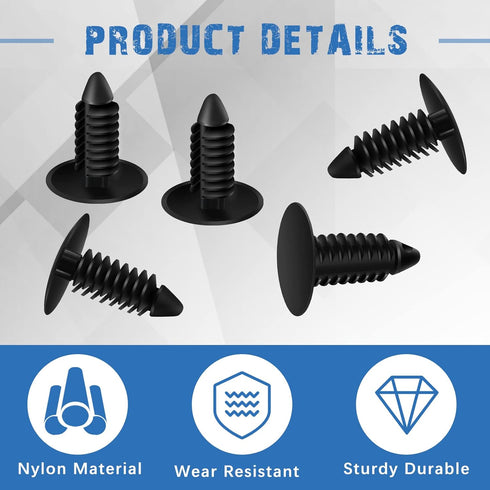 100 Pcs Medium Multi Gauge Rivet Patio Strapping Fasteners 3/16 Inch or 7/32 Inch Hole Lawn Chair Webbing Patio Chair Repair Kit for Outdoor Furni...