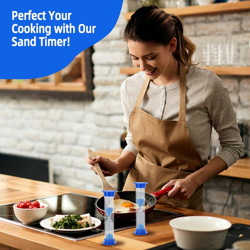 I-MART Plastic Sand Timer Sandglass Hourglass Sand Clock Timer 30 sec, 1 min, 2 mins, 3 mins, 5 mins, 10 mins (Pack of 6)...