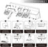 simpletome Adhesive Electric Toothbrush Holder Wall Mounted Razor Hanger Bathroom Organizer Box ABS (White)...