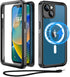 Beeasy for iPhone 13 Case Waterproof Compatible with MagSafe - 360 Degree Outdoor Protective case with Screen Protector, dustproof Shockproof Armo...