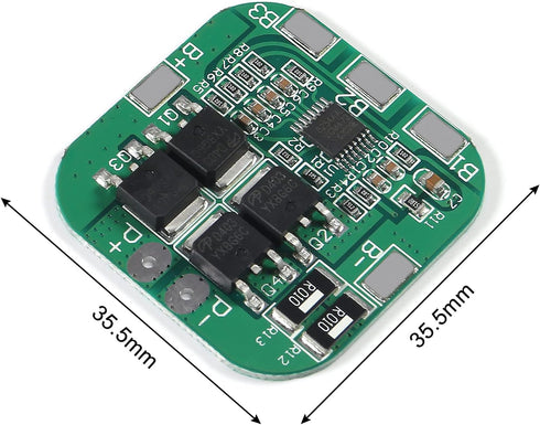 4PCS 4S 20A 14.8V Lithium for 18650 Battery BMS PCM Protection PCB Board Module 16.8V with Overcharge Over Discharge Short Circuit Protection...