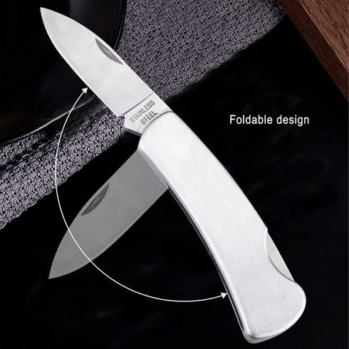 Kocpudu Paring Knife,all Steel Foldable Fruit Knife, All Steel Handle, Fruit Knife Small of Exquisite,small and Easy to Carry,suitable for Most Ty...