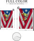 Garden Flags for Outside, Spring Summer Garden Flag for Garden & Porch Decor, Puerto Rico Flag and Frog Yard Flags for Outside 12x18 Inch Double S...