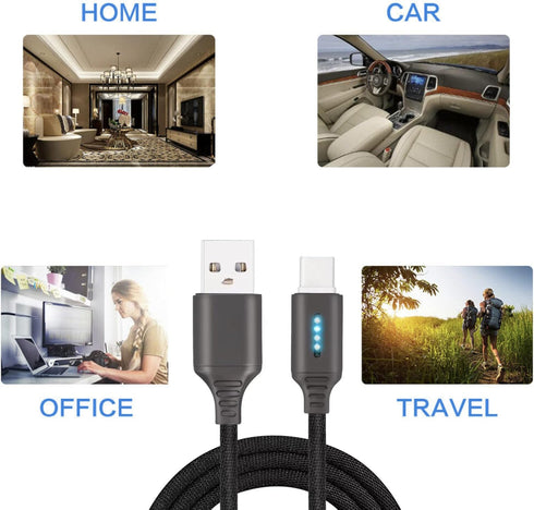TrueProve™ 10FT Barnes & Noble Nook Color Compatible LED Lit Charging Sync Data Cable Smart LED (Cable Will not Display Charging on Tablet Screen)...