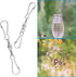 Spinning Dual Clip Swivels, Wind Spinner Hangers, Stainless Steel Spiral Tails Twisters for Spinning windsock, Garden Bell, Bird feeders, Party Su...