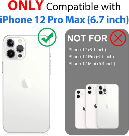 SPORTLINK for iPhone 12 Pro Max Waterproof Case - Full Body Shockproof Dustproof Phone Screen Protector Rugged Cases for iPhone 12 Pro Max 6.7 Inc...