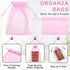 ANZNKU 50 Pack Organza Bags 4 x 6 inch Premium Sheer Drawstring Organza Bags for Candy Jewelry Party Wedding Christmas Favor Gift Bag (Pink)...