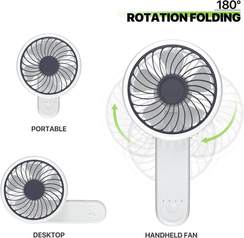 Magshion 3-Inch Battery Operated Rechargeable Fan Portable Handheld Personal Fan...