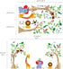 Runtoo Jungle Animals Tree Wall Decals for Nursery Baby Kids Bedroom Monkey Giraffe Elephant Wall Stickers Adventure Wall Décor...