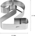 Extra Large Number 2 Cake Cutter...