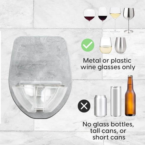 30 Watt Patented Technology Silicone Bath Wine Holder, BPA Free Spa Gift, Secure Grip with No Adhesives, bath gifts for women, Bathtub Wine Glass ...