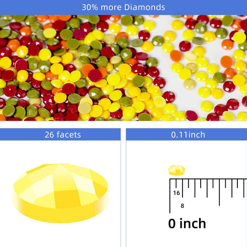 DKHDBD Diamond Painting Kits for Adults, 12x16 Inch DIY Paint by Numbers for Adults Beginner, DIY Full Drill Diamond Dots Paintings Picture Arts C...
