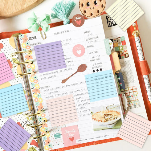 600 Sheets Transparent Sticky Notes with Lines, 3x3 Inch Colorful Annotation Sticky Notes, Waterproof See through Sticky Notes or School Supplies ...