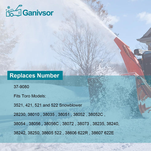Ganivsor Replacement Cogged Auger Drive Belt for Toro Snow throwers 37-9080 379080...