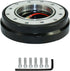 Universal 6 Hole Slim Steering Wheel Quick Release Hub Adapter Snap Off Boss kit for Race/Rally/Motorsport (Black)...