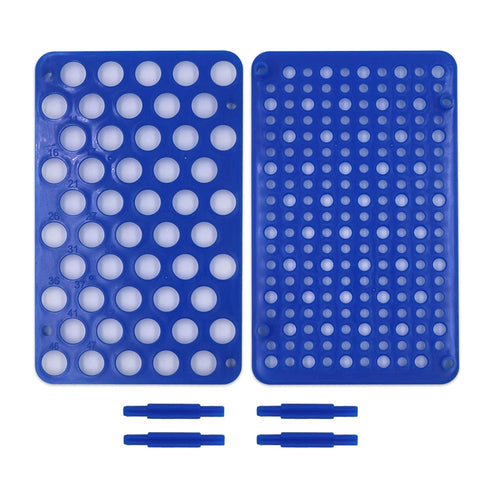 3pcs Plastic Test Tube Rack Holder for 10ml/15ml Centrifuge Tubes, 50 Holes Detachable Centrifuge Tube Rack for Lab...