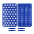 3pcs Plastic Test Tube Rack Holder for 10ml/15ml Centrifuge Tubes, 50 Holes Detachable Centrifuge Tube Rack for Lab...