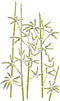 Bamboo Stencil, 10 x 16 inch (L) - Classic Oriental Plant Leaves Wall Stencils for Painting Template...