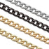 WILLBOND 4 Pcs Purse Chain Strap Mini Purse Extender Metal Flat Chain Strap Replacement for Crossbody Shoulder Bag Handbag Clutch Handles Charm(7....