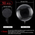 50 Pcs Clear Bubble Bobo Balloons Burbuja Transparent Clear Balloons for Christmas Wedding Birthday Indoor Outdoor Party Decoration(10 Inch)...
