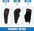 Gear Shift Lever Cover Automotive Interior Gear Shift Knob Trim for Honda Civic 9th 2012-2015 Black Red Stitches...