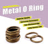 Swpeet 60Pcs Heavy Duty 3/4 Inch - 20mm Bronze Multi-Purpose Metal O Ring Metal Rings for Hardware Bags Ring Hand DIY Accessories Keychains Belts ...