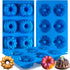 Mini Fluted Tube Cake Pan, 6Cavity Heritage Fluted Tube Cake Silicone Mold for Baking,Non Stick Fancy Molds for Fluted Tube Cake (Mix)...