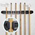 12 PCS Pool Cue Holder Clamps(Include Screws), Billiards Snooker Cue Locating Clip Holder Regular Fishing Rod Storage Clips Black for Pool Cue Rac...