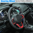 X AUTOHAUX 3pcs ABS Plastic Red Interior Steering Wheel Cover Trim Set for Subaru Forester Ascent 2019-2021 Inner Decoration Auto Accessories...