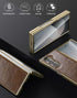 for Samsung Galaxy Z fold 6 5G Case, Ultra Slim Lightweight,PU Leather+ PC Material Hard Cover,Stylish Phone Case, Support Wireless Charging Case ...