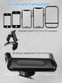 Car Dashboard Phone Clip Holder,360°Rotating Dash Steering Wheel Cell Phone Clamp Mount Stand Compatible with 4-7 Inch Smartphones Holder...