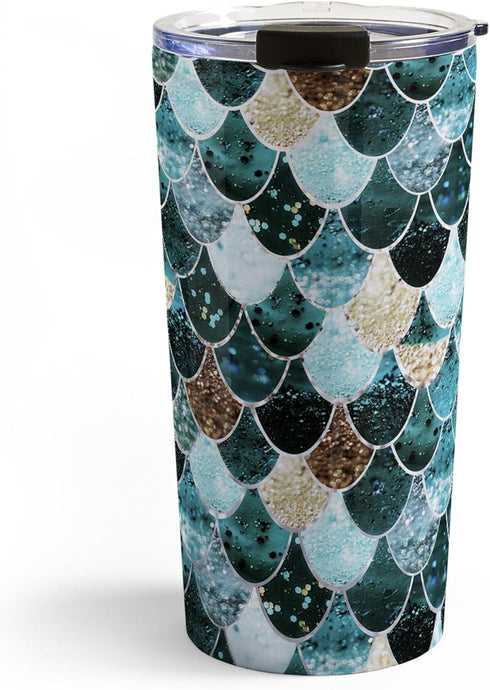 Society6 Travel Mug - Insulated Coffee Mugs with Lids by Monika Strigel - 20 oz Reusable Coffee Cup, Double-Wall Vacuum Insulated Coffee Tumbler, ...