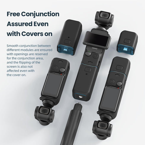 Gimbal Silicone Protective Case Cover for DJI Osmo Pocket 3, All-Round Protection Handheld Camera Lens Screen Protector Guard Protection...