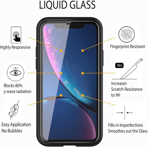 Luvvitt Liquid Glass Screen Protector With $250 Screen Protection - Scratch Resistant Wipe On Coating for All Smartphones Tablets Smartwatches - U...
