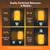 Upgraded LED Flame Light Bulbs, 4-Mode Flickering Light Bulbs with Upside Down Effect, E26 27 Fire Light Bulb for Porch Party Patio Home Halloween...