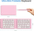 OMOTON Foldable Bluetooth Keyboard, Wireless Folding Keyboard, Multi-Device and Rechargeable, Portable Keyboard for iPhone, iPad, Android, Windows...