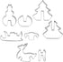 Chicago Metallic Christmas Tree 3D Cookie Cutter Set, 12-Piece, Silver...