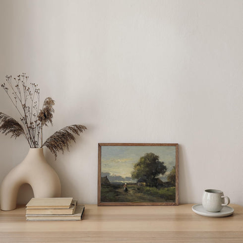 Framed Canvas Wall Art Home Decor Forest in Oil Painting Canvas Prints Wall Decor for Bedroom Bathroom Livingroom Decor Office Wall Art (Landscape...