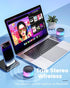 Portable Bluetooth 5.1 Speaker, IP68 Waterproof Wireless Speaker with Lights Colorful, Louder Volume, Rich Bass,TWS Pairing Bluetooth Speaker, Out...