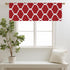 Melodieux Moroccan Rod Pocket Window Curtains Valance, 52 by 18 Inch, Red (1 Panel)...