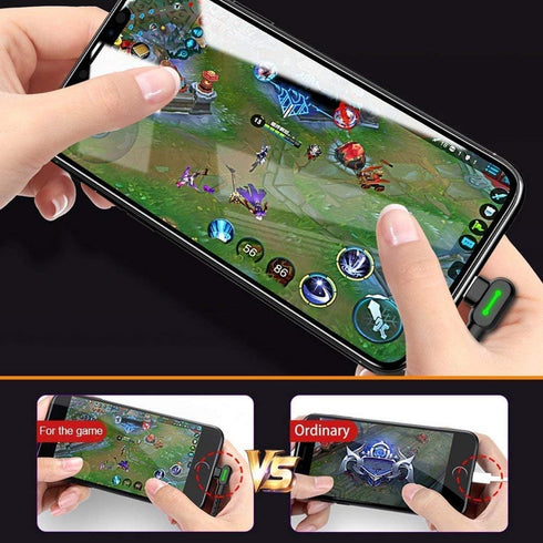 USB 90 Degree Right Angle Design Gaming LED Nylon Braided Sync Charge Double Size USB Reversible Data 6FT/1.8M Cable Compatible New Phone/Pad/Pod ...