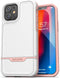 ENCASED Protective Rebel Series Compatible with iPhone 12 Case Heavy Duty Full Body Rugged Cover - White/Pink...