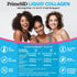Liquid Collagen Peptides for Women - Complex with Biotin Vitamin, Hydrolyzed Keratin Protein and Saw Palmetto - Comprehensive Formula for Hair, Sk...
