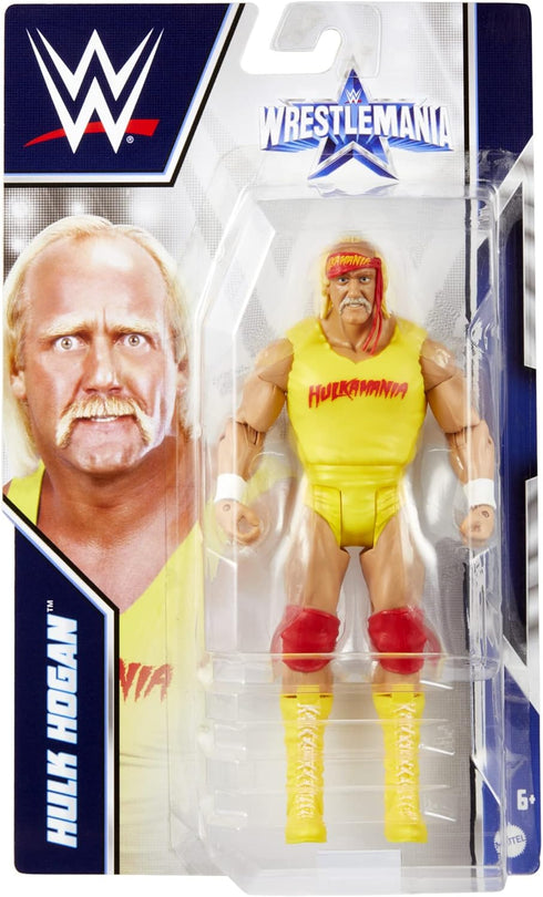 Mattel WWE WrestleMania Action Figure, Hulk Hogan, Posable 6-inch Collectible & Gift for Ages 6 Years Old & Up...