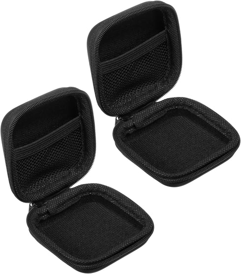 PATIKIL 2.95x2.95 Electronic Organizer Case, 2Pcs EVA Hard Waterproof Square Travel Carrying Case with Zipper for Digital Multimeter, Camera, Char...