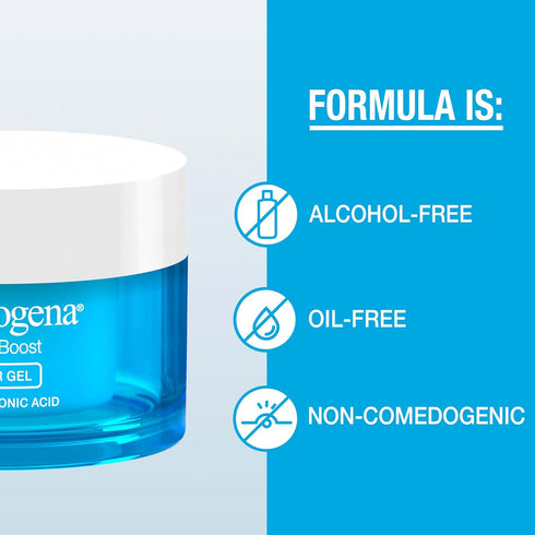 Neutrogena Hydro Boost Face Moisturizer with Hyaluronic Acid for Dry Skin, Oil-Free and Non-Comedogenic Water Gel Face Lotion, 1.7 oz...